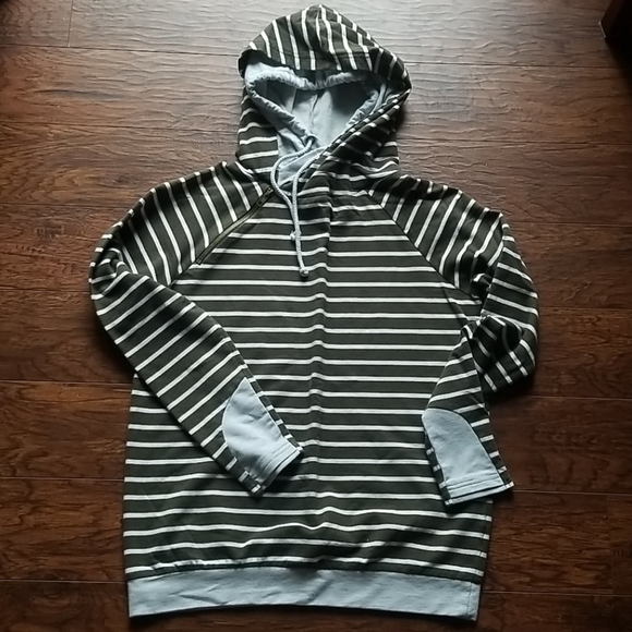 double layer hooded sweatshirt